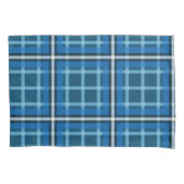 Sloopkussen Blauw Tartan Schotse Ruit Patroon Kussensloop (Voorkant)