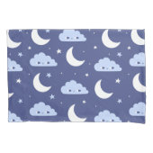 Sloopnavy Kawaii Maan Sterren Wolken Kussensloop (Voorkant)