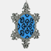 Slooppaden Tin Sneeuwvlok Ornament (Links)