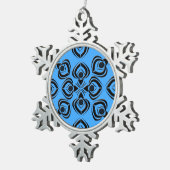 Slooppaden Tin Sneeuwvlok Ornament (Rechts)