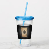 Sloopschoppen werpen kussen acryl drinkbeker (Achterkant)