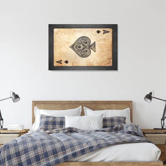 Sloopschoppen werpen kussen canvas afdruk (Insitu (Slaapkamer))