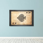 Sloopschoppen werpen kussen canvas afdruk (Insitu (Houten vloer))