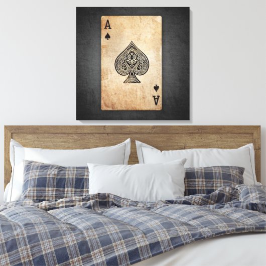 Sloopschoppen werpen kussen canvas afdruk (Insitu (Slaapkamer))