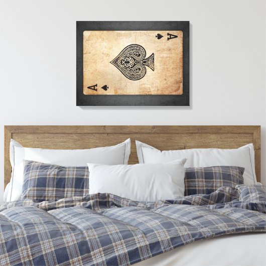 Sloopschoppen werpen kussen canvas afdruk (Insitu (Slaapkamer))