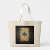 Sloopschoppen werpen kussen grote tote bag (Achterkant)