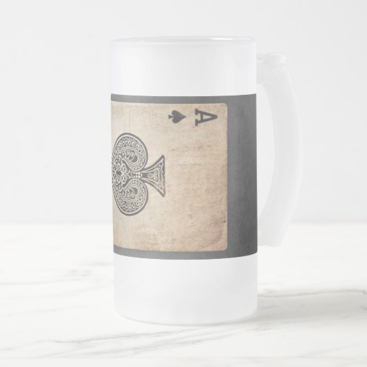 Sloopschoppen werpen kussen matglas bierpul (Voorkant rechts)