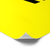 Sloopwaarschuwingssignaal Poster (Hoek)