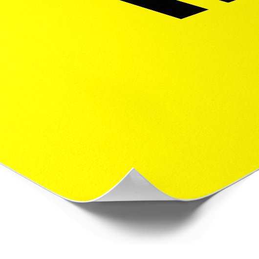 Sloopwaarschuwingssignaal Poster (Hoek)