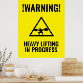 Sloopwaarschuwingssignaal Poster (Keuken)