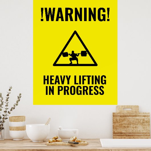 Sloopwaarschuwingssignaal Poster (Keuken)