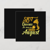 Slootmachine Koningin Augustus Verjaardag Kaart (Voorkant / Achterkant)