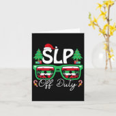 Slop uit dienst Xmas Speech Language Pathologist C Kaart (Gele Bloem)