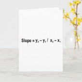 Slope Formula Math Mathematical Physics Kaart (Gele Bloem)