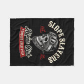 Slope slayers freestyle skiing skiers winter fleece deken (Voorkant (Horizontaal))
