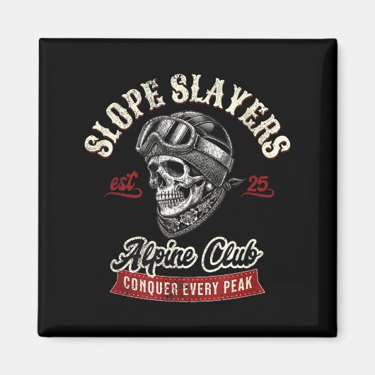 Slope slayers freestyle skisport winter magneet (Voorkant)