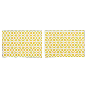 Slopenkussenhoezen - Gele Bloemen Kussensloop