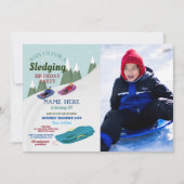 Slopes Sneeuwblauw Slaap Sneeuwslib Kaart (Voorkant)