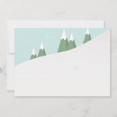 Slopes Sneeuwblauw Slaap Sneeuwslib Kaart (Achterkant)