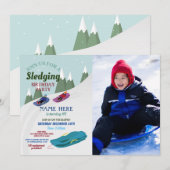 Slopes Sneeuwblauw Slaap Sneeuwslib Kaart (Voorkant / Achterkant)