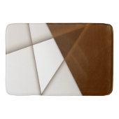 Sloping beige driehoek met schaduwstijl, vloeiende badmat (Voorkant)