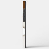 Sloping beige driehoek met schaduwstijl, vloeiende Case-Mate iPhone case (Achterkant / Links)