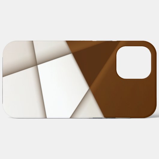 Sloping beige driehoek met schaduwstijl, vloeiende Case-Mate iPhone case (Achterkant (horizontaal))