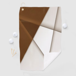 Sloping beige driehoek met schaduwstijl, vloeiende golfhanddoek