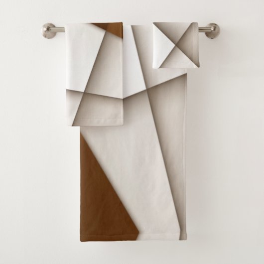 Sloping-driehoek met schaduwstijl, moderne klassie bad handdoek (Insitu)