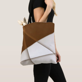 Sloping-driehoek met schaduwstijl, moderne klassie tote bag
