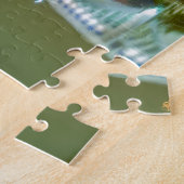 sloppenwijk en ohio sity skyline in het centrum legpuzzel (Zijkant)