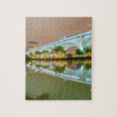 sloppenwijk en ohio sity skyline in het centrum legpuzzel (Verticaal)