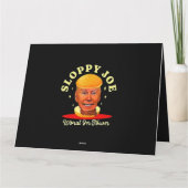 Sloppy Joe Biden Anti President Kaart (Achterkant)