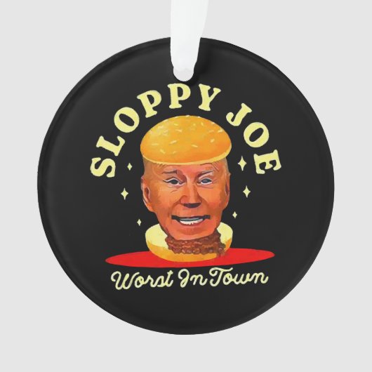 Sloppy Joe Biden Anti President Ornament (voorkant)