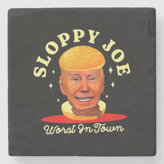 Sloppy Joe Biden Anti President Stenen Onderzetter (Voorkant)