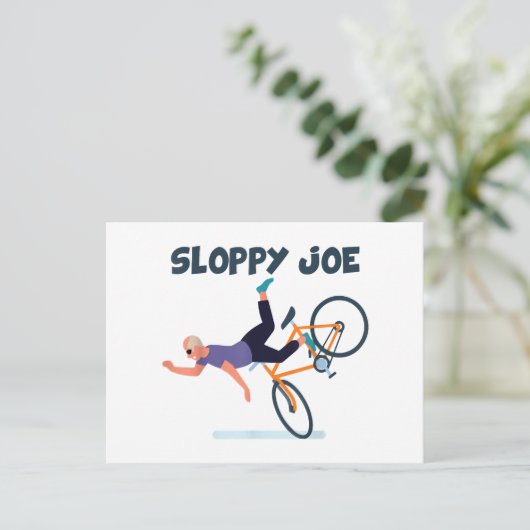 Sloppy Joe Funny Biden Shirt Sloppy Joe Biden Funn Briefkaart (Staand voorkant)