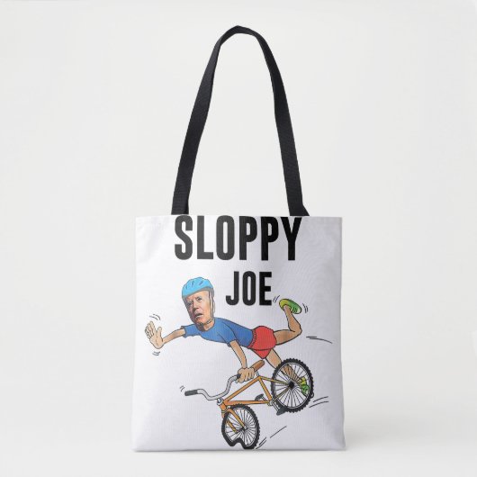 Sloppy Joe Tee Running the Country Is Like Riding Tote Bag (Voorkant)