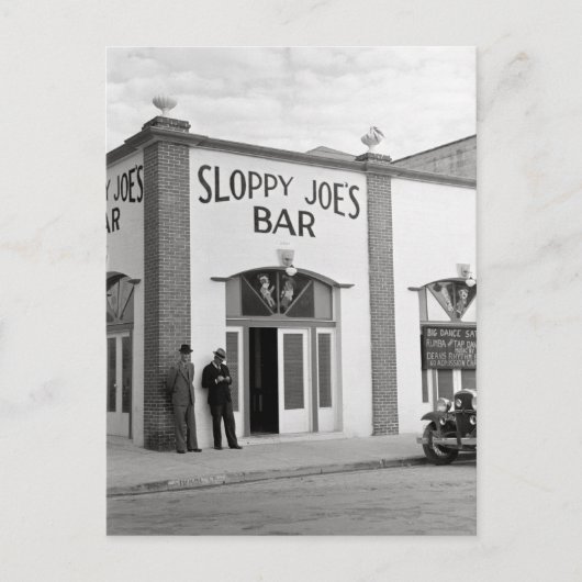 Sloppy Joe's Bar, 1938 Briefkaart (Voorkant)