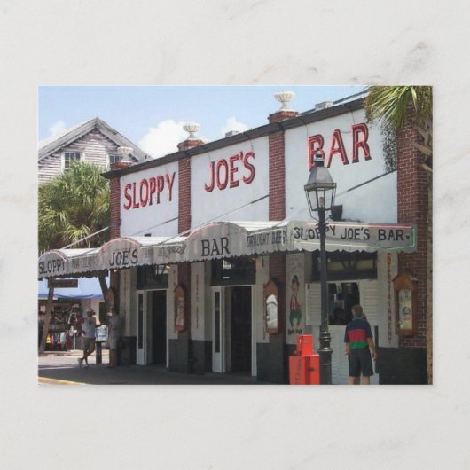 Sloppy Joe's Bar Briefkaart (Voorkant)