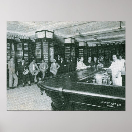 Sloppy Joe's Bar, Havana, Cuba Poster (Voorkant)