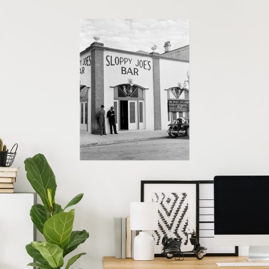 Sloppy Joe's Bar, Key West, 1938 Poster (Thuiskantoor)