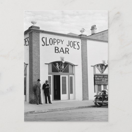 Sloppy Joe's Bar, Key West, jaren '30 Briefkaart (Voorkant)