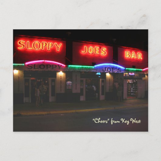 Sloppy Joe's Briefkaart (Voorkant)