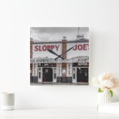 Sloppy Joe's Key West Clock Vierkante Klok (Huis)
