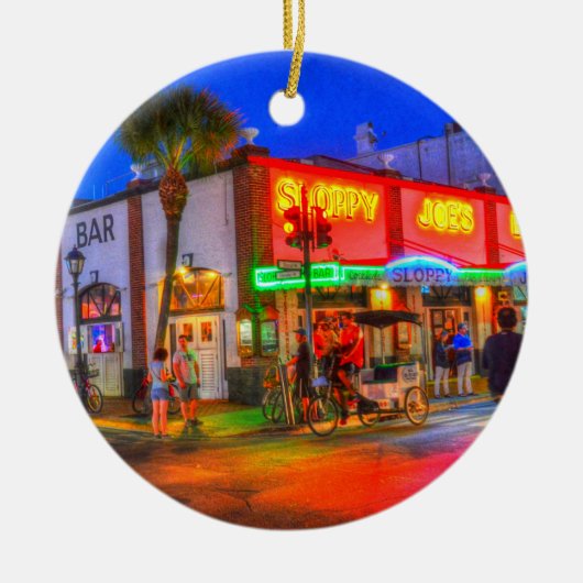 Sloppy Joe's Key West Keramisch Ornament (Voorkant)