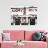 Sloppy Joe's Key West Wrapped Canvas Afdruk (Insitu (Woonkamer))