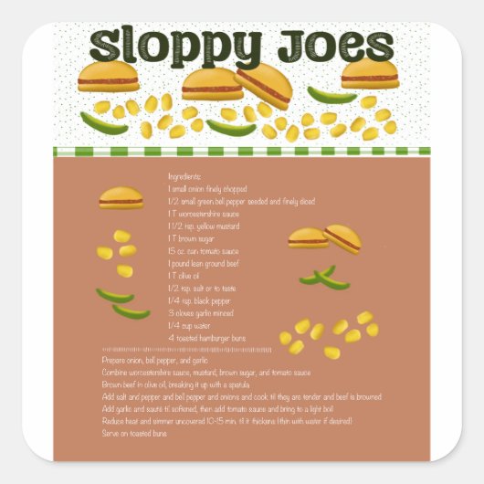 Sloppy Joes Sticker (Voorkant)