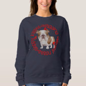 Sloppy kusjes, bulldog, basic sweatshirt (Voorkant)