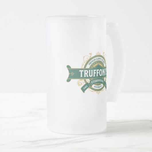 Sloppy Steaks op Truffoni's Matglas Bierpul (Voorkant rechts)