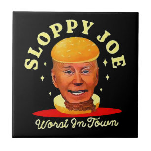Slordige Joe Biden Anti President Tegeltje